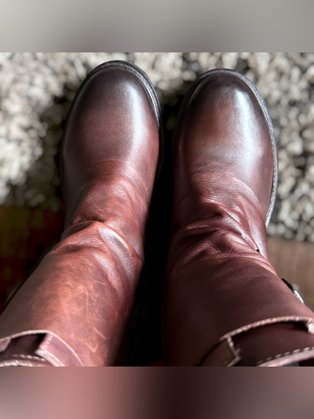 Vintage Foundry Co. Leather Buckle Boots Brown US 8 - Picture 5 of 14